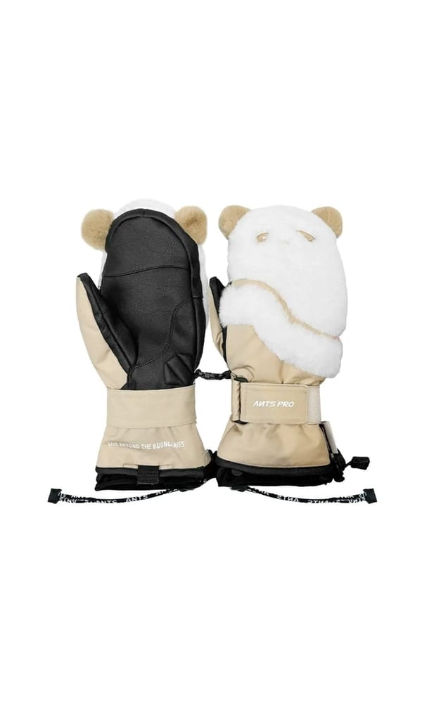 Bear Plush Mittens with Wrist Guards