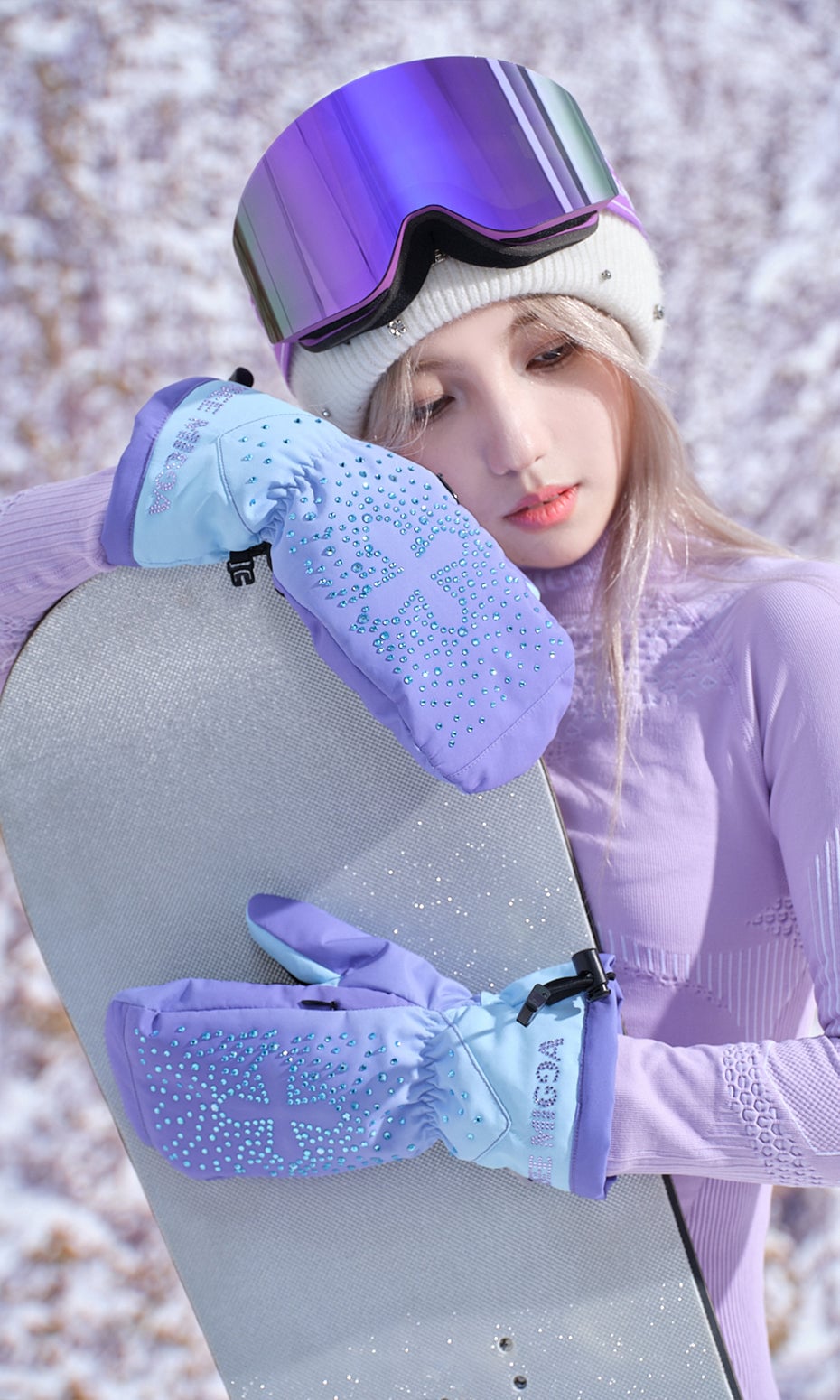 十字满钻滑雪手套（15/17）