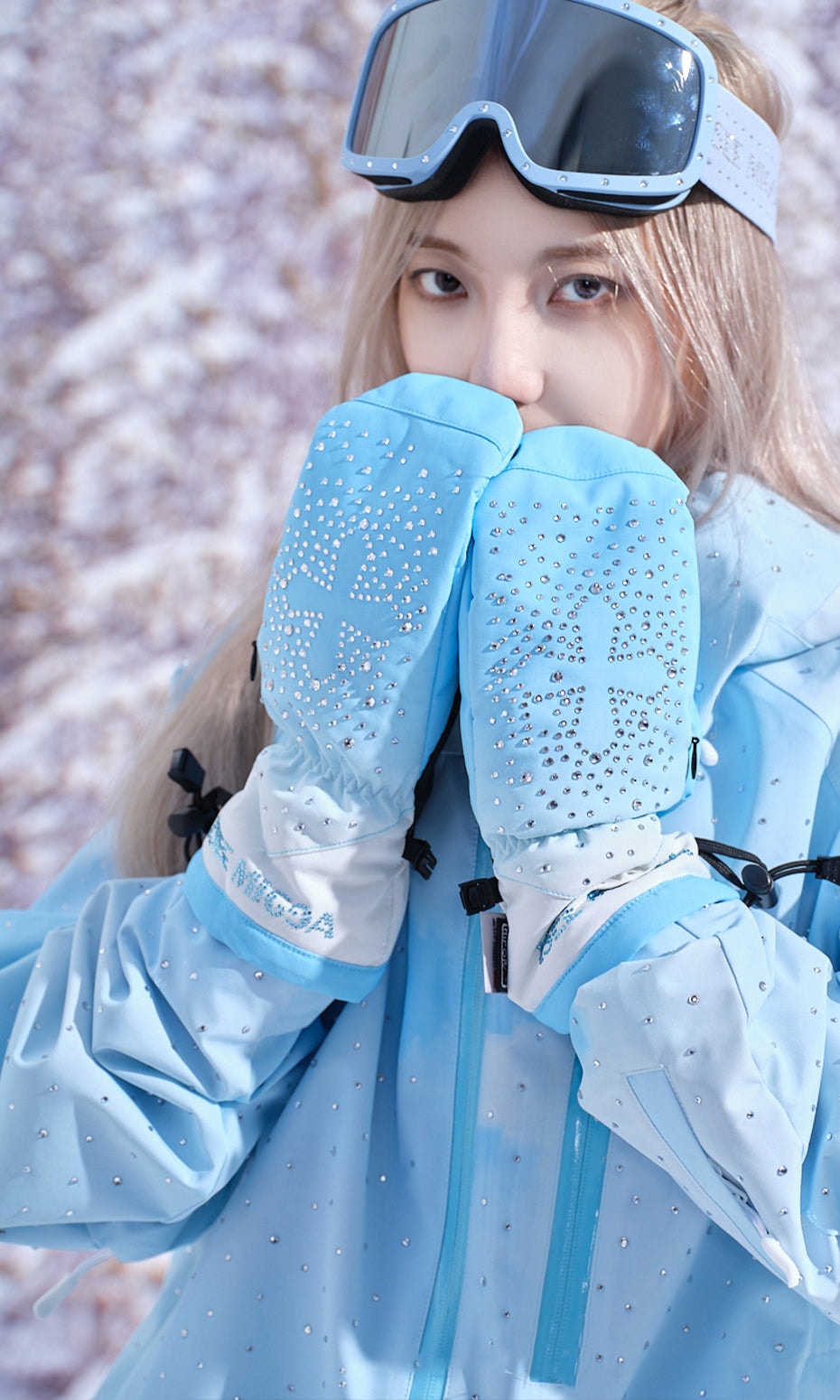 十字满钻滑雪手套（16/17）