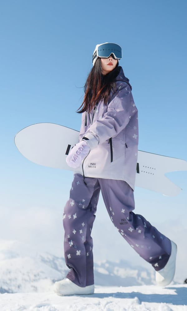 暗夜紫十字滑雪套装