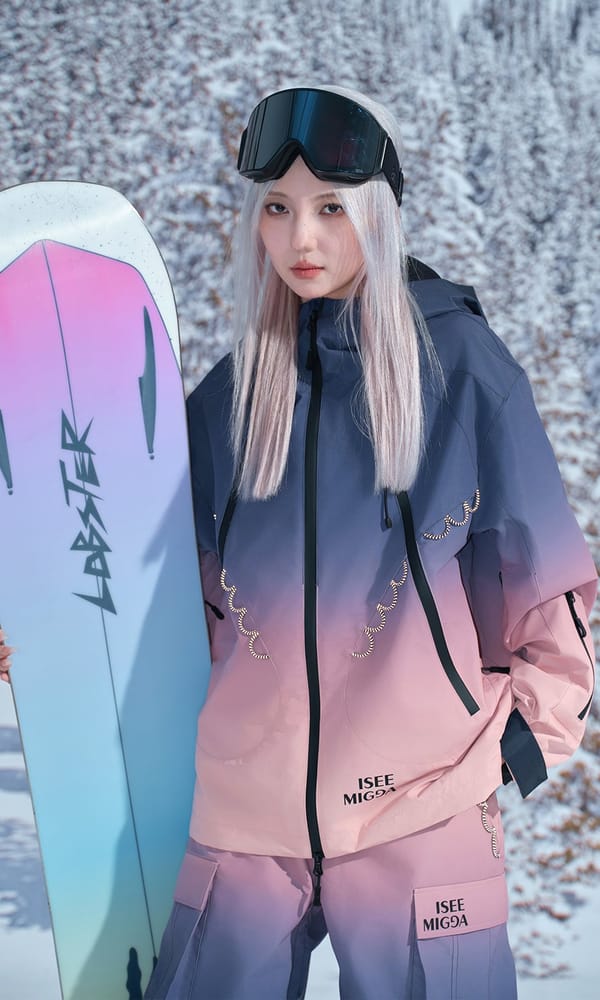 火焰云朵滑雪套装