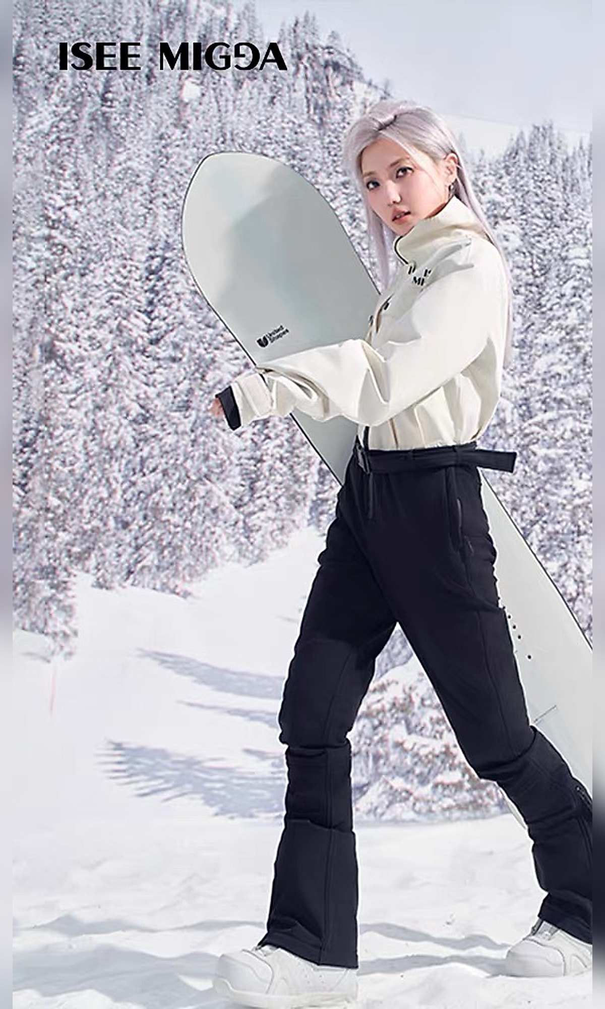 奶白工装连体滑雪服（3/8）