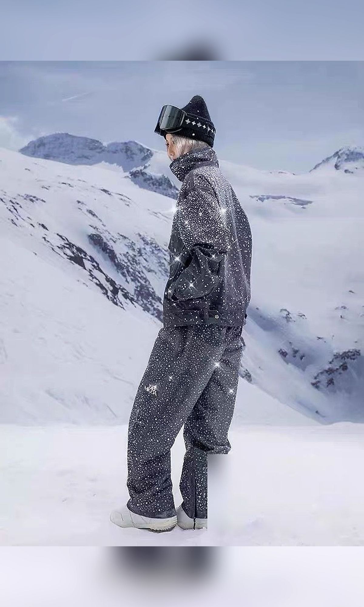 墨色山泉满钻牛仔滑雪套装（4/7）