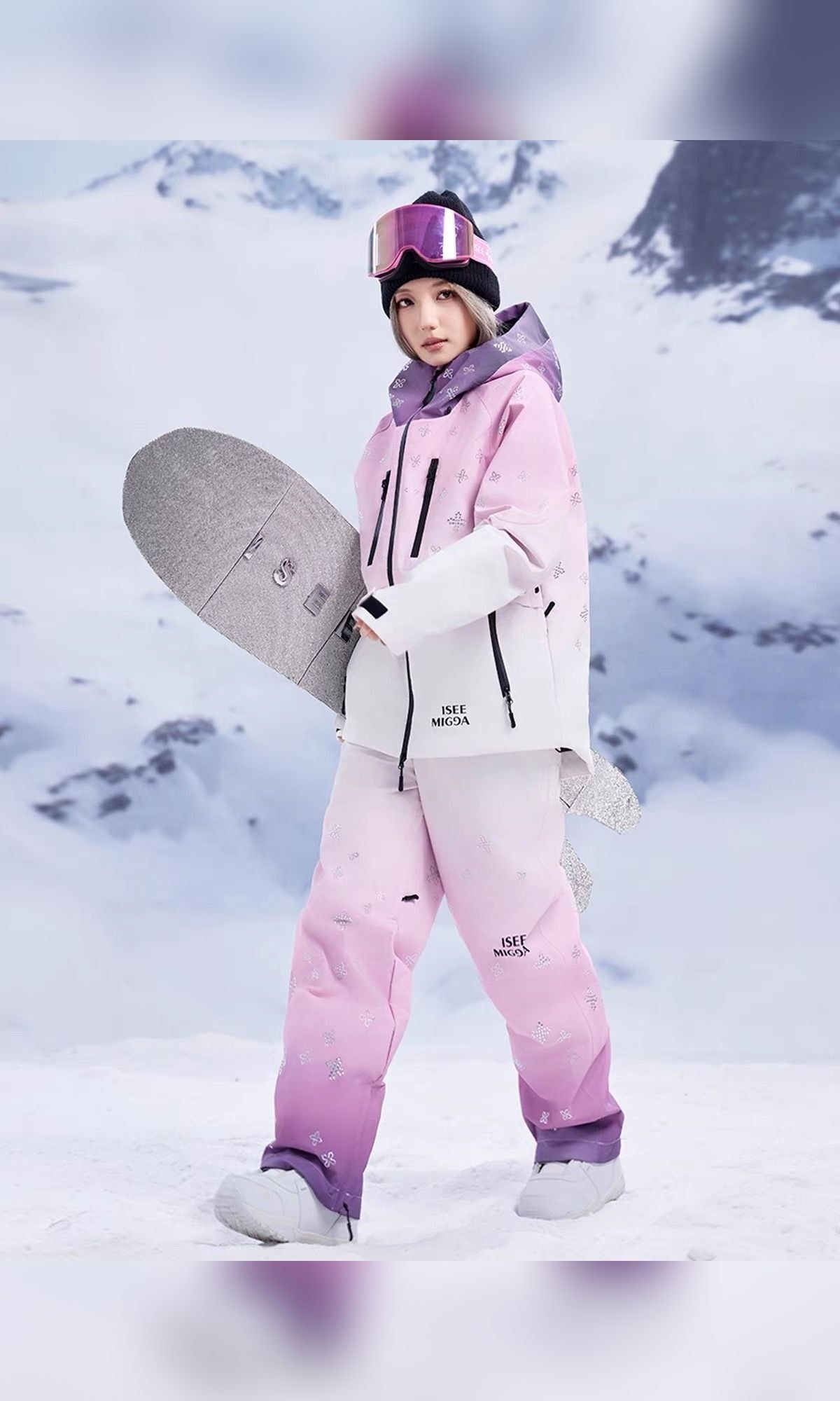 粉紫十字滑雪上衣（2/8）
