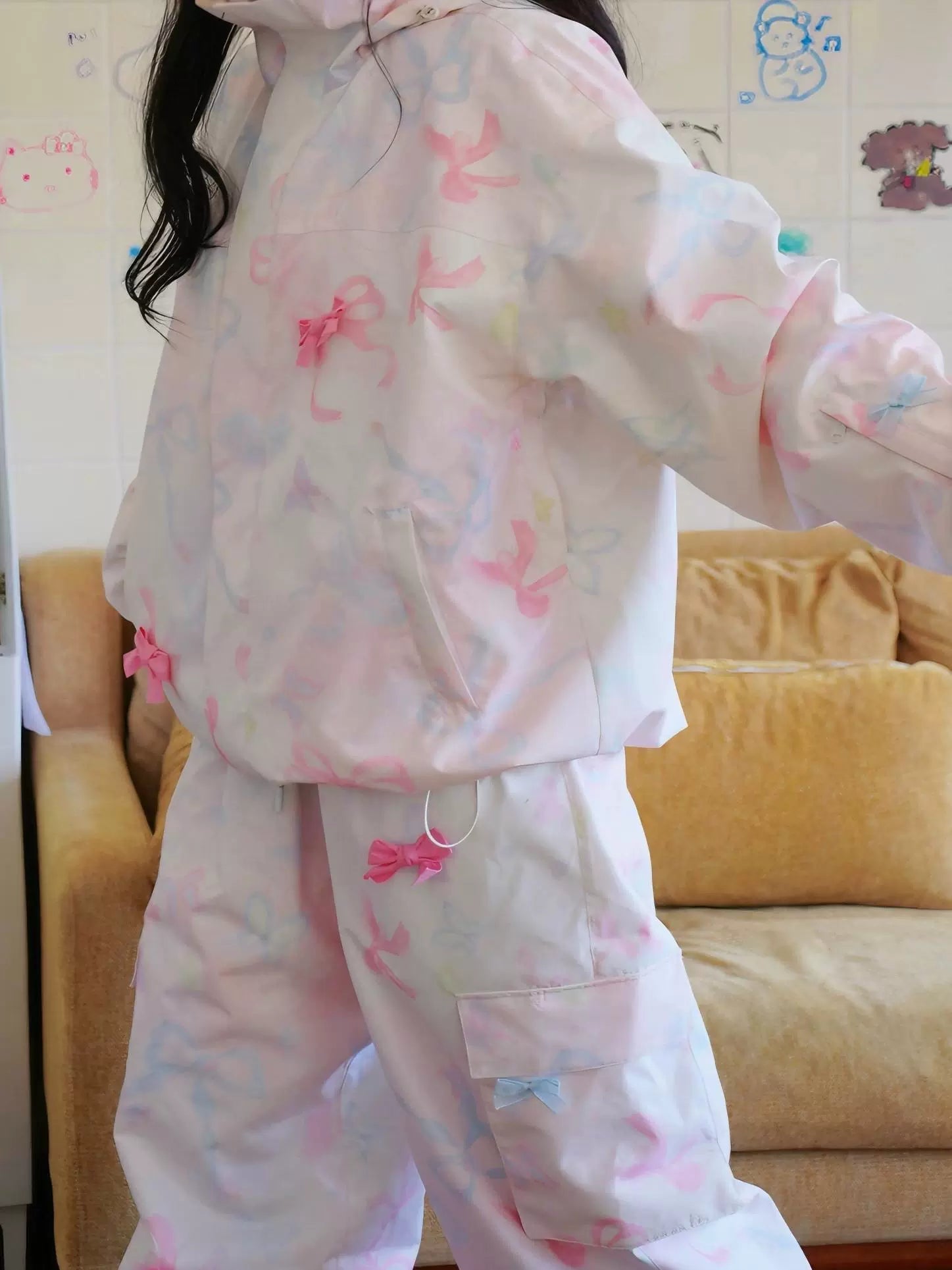梦幻粉蝴蝶结滑雪套装（6/7）