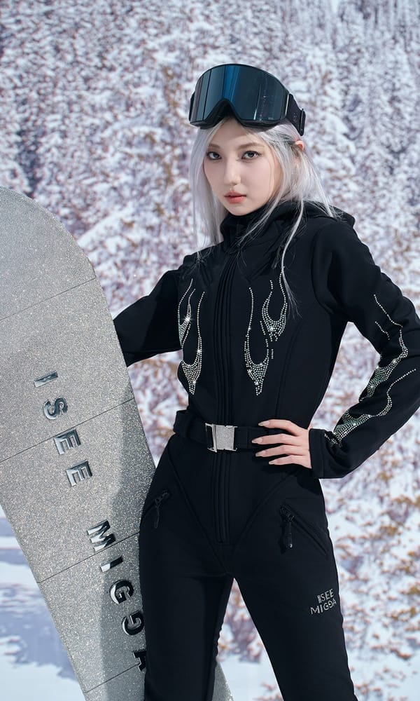 满钻火焰滑雪套装